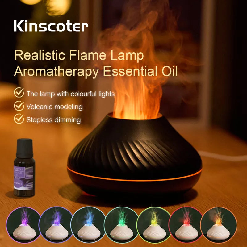 Volcanic Aroma Diffuser Lamp 130ml USB Portable
