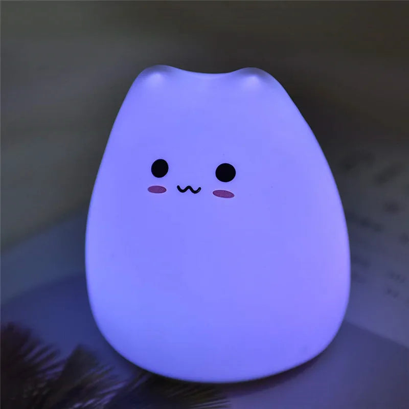 Cartoon Cat LED Night Light