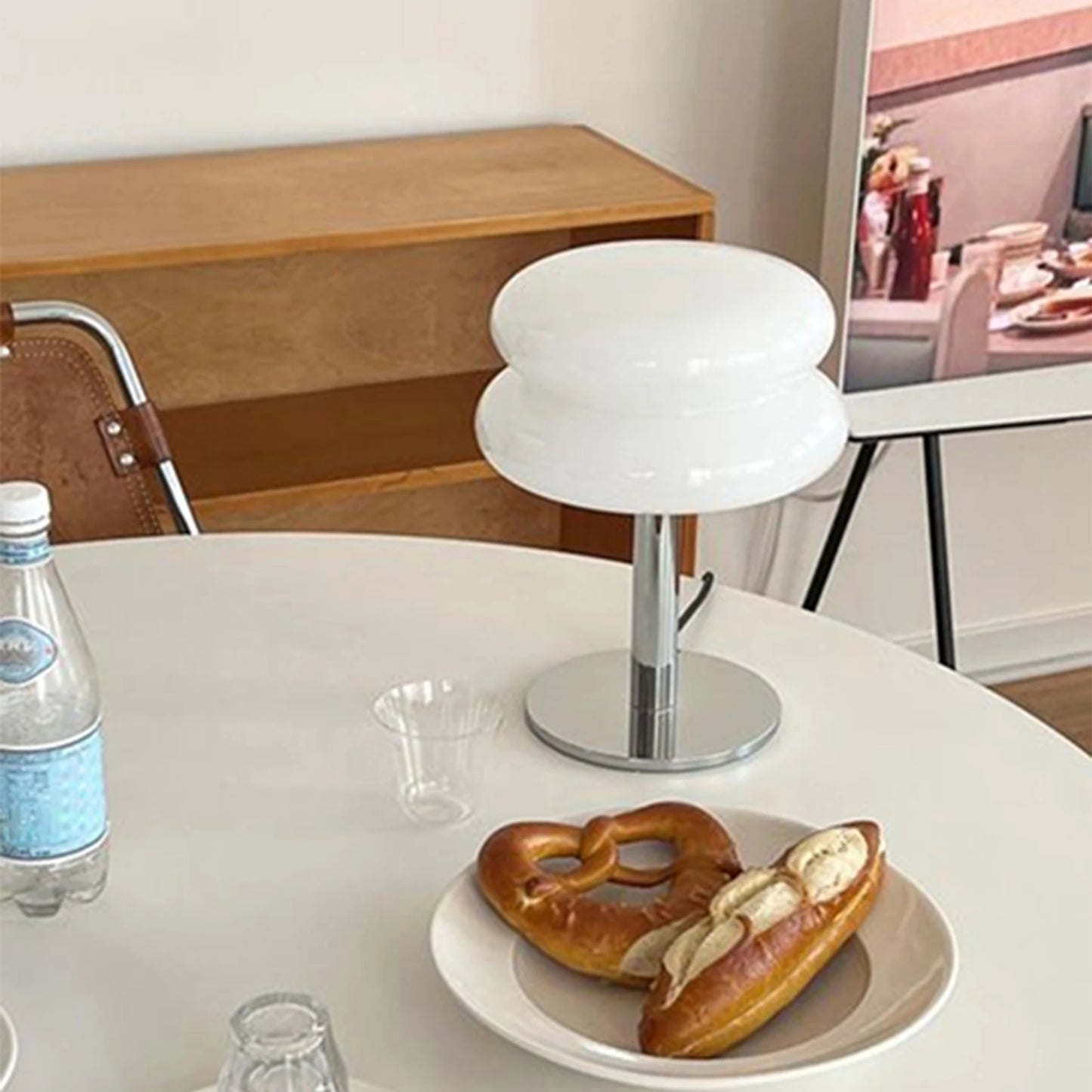 Italian Designer Glass Egg Tart Table Lamp