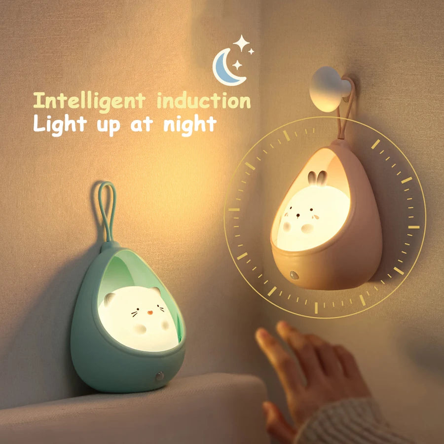 Cute Animal Human Induction Night Light