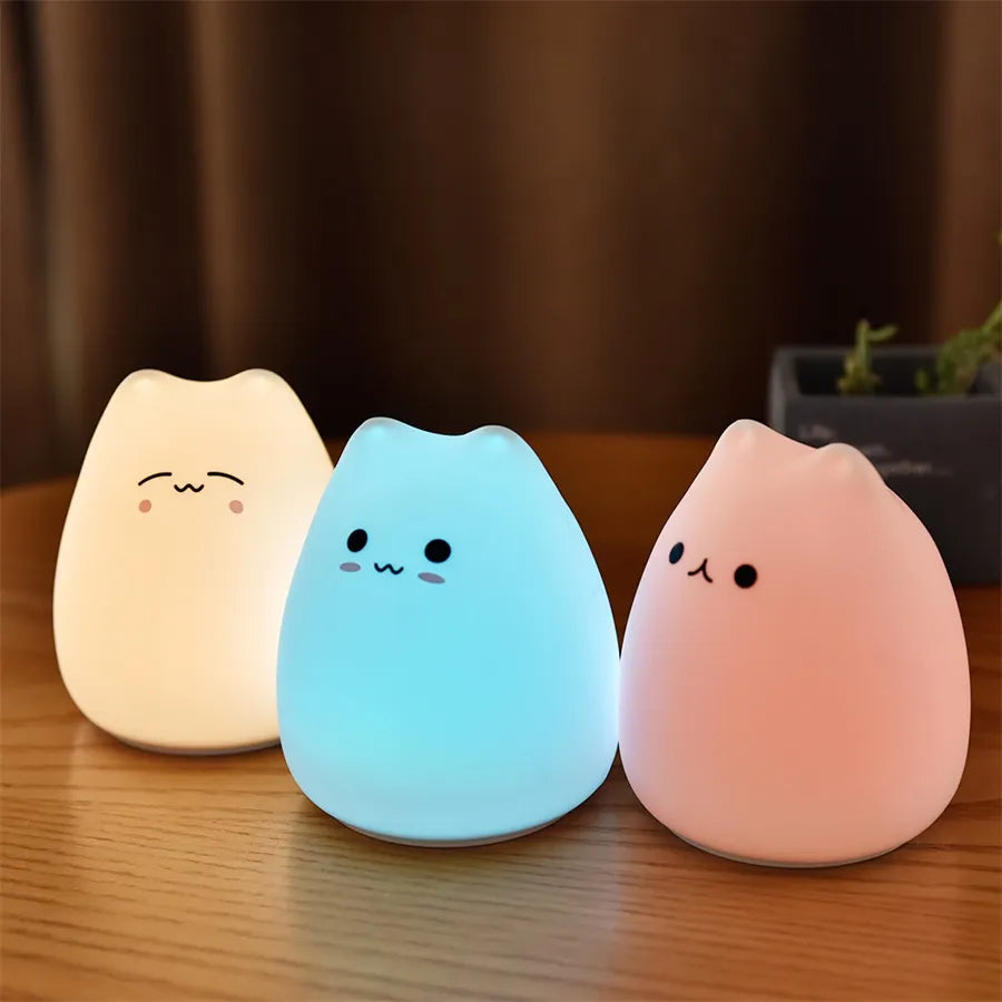 Cartoon Cat LED Night Light