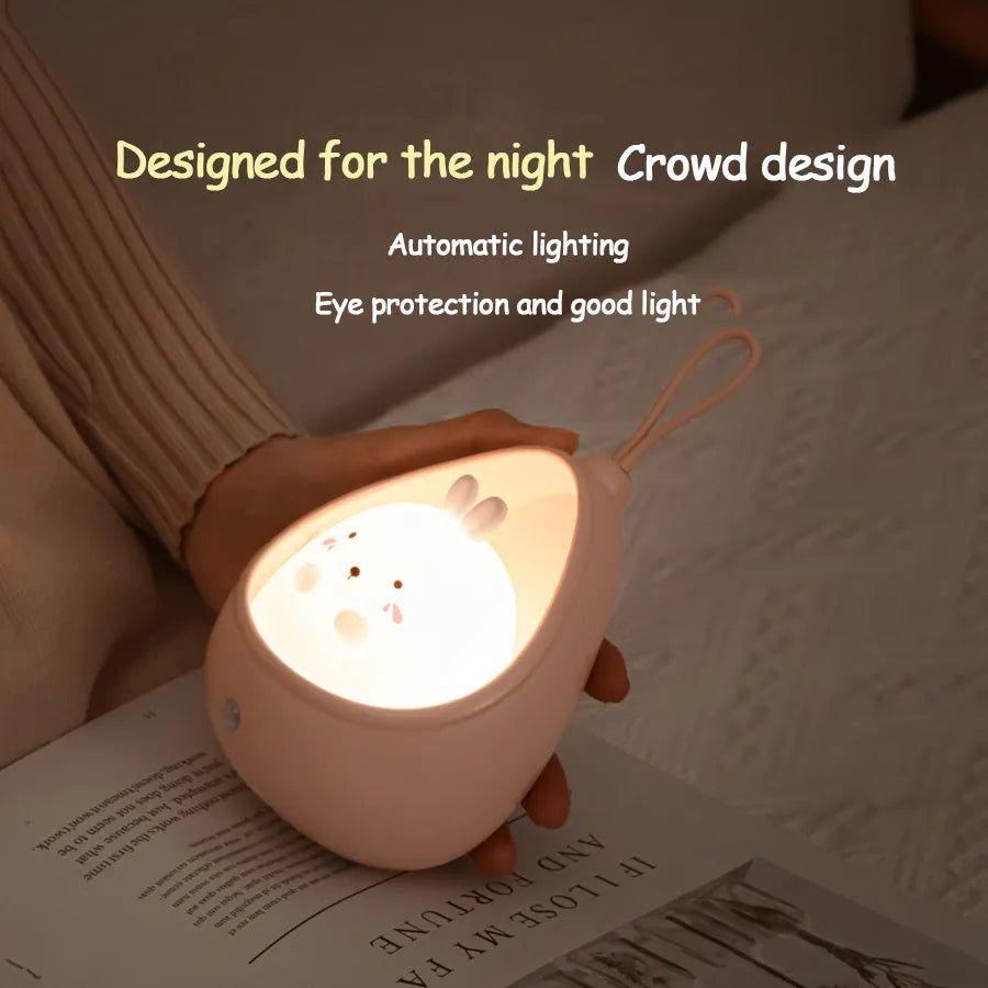 Cute Animal Human Induction Night Light