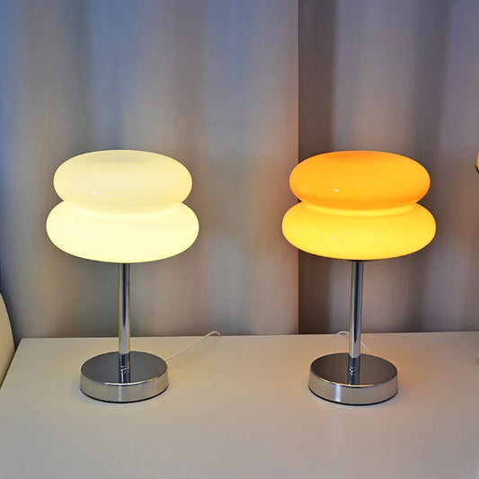 Italian Designer Glass Egg Tart Table Lamp