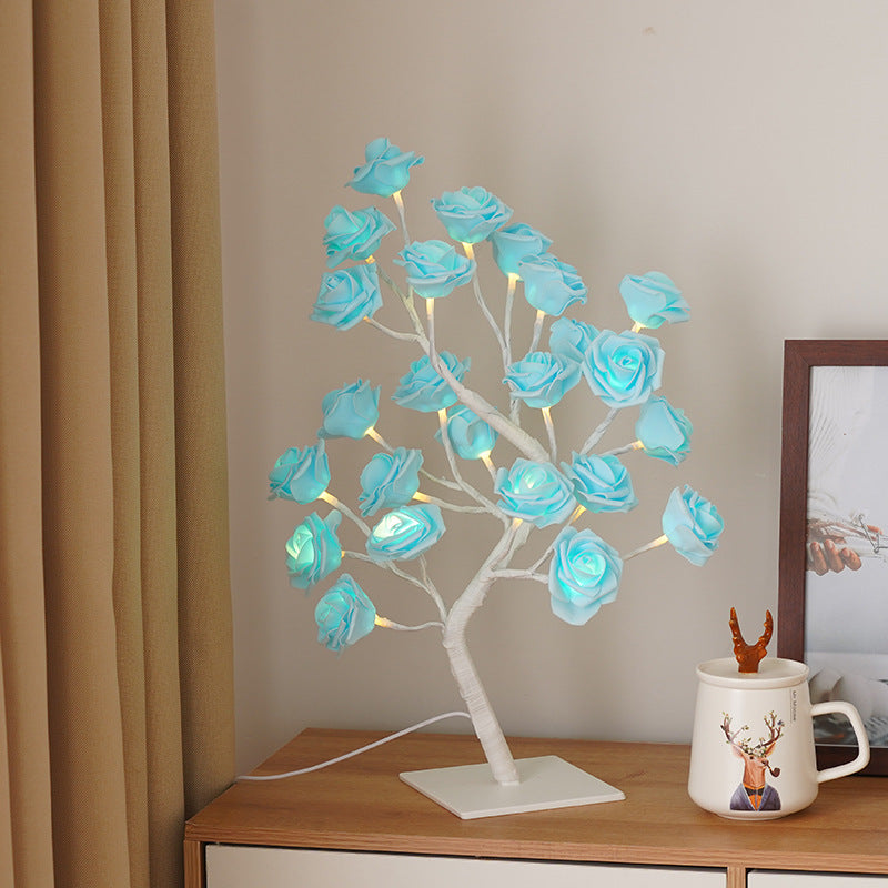 24 LED Rose Tree Lights Table Lamp
