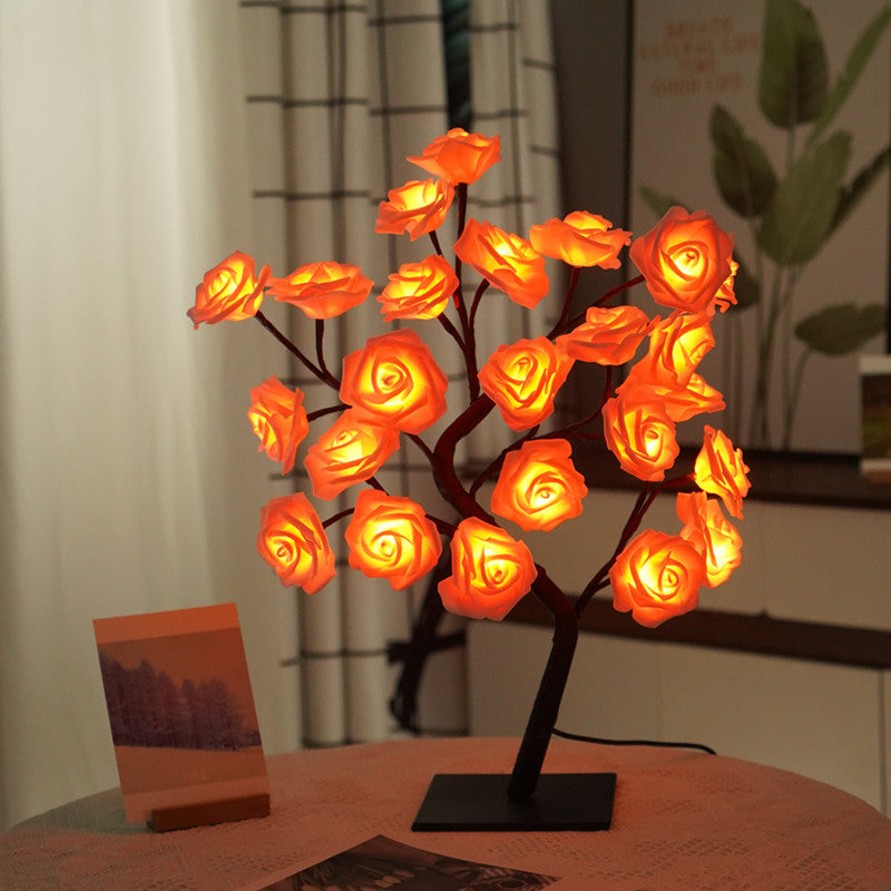 24 LED Rose Tree Lights Table Lamp