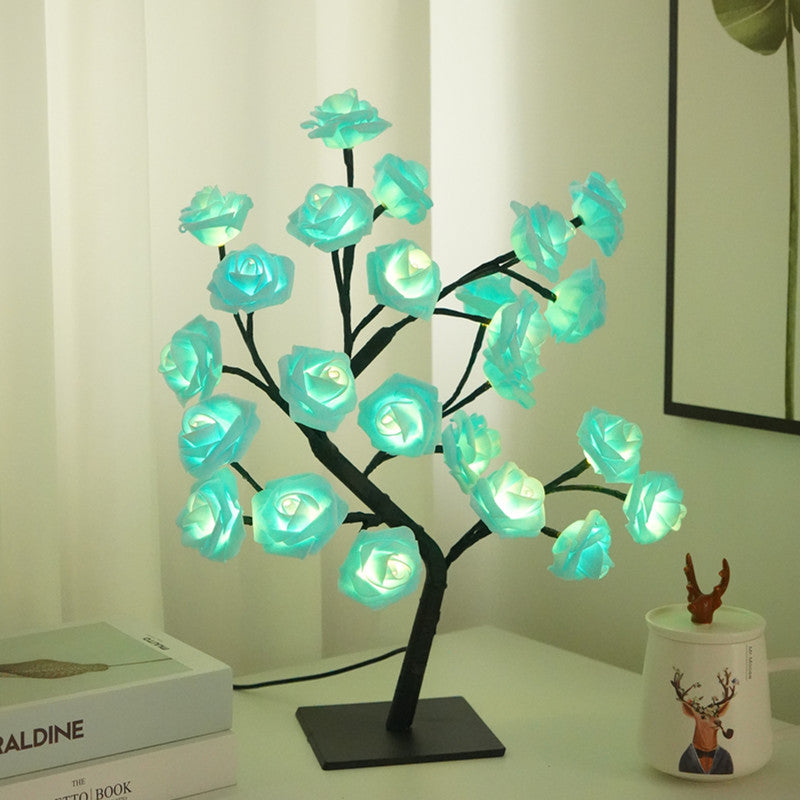 24 LED Rose Tree Lights Table Lamp