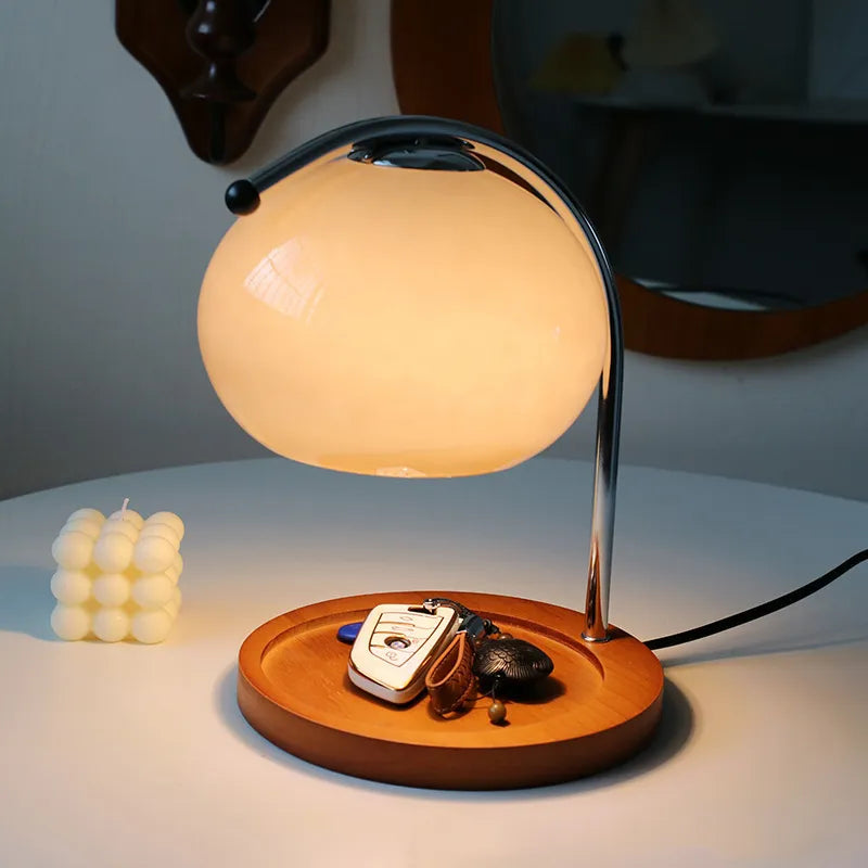 Retro Glass Table Lamp Aromatherapy Candlestick