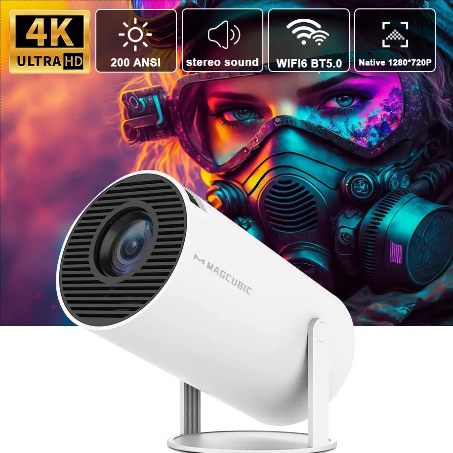 Transpeed Android 11 4K Projector with WiFi6 and BT5.0