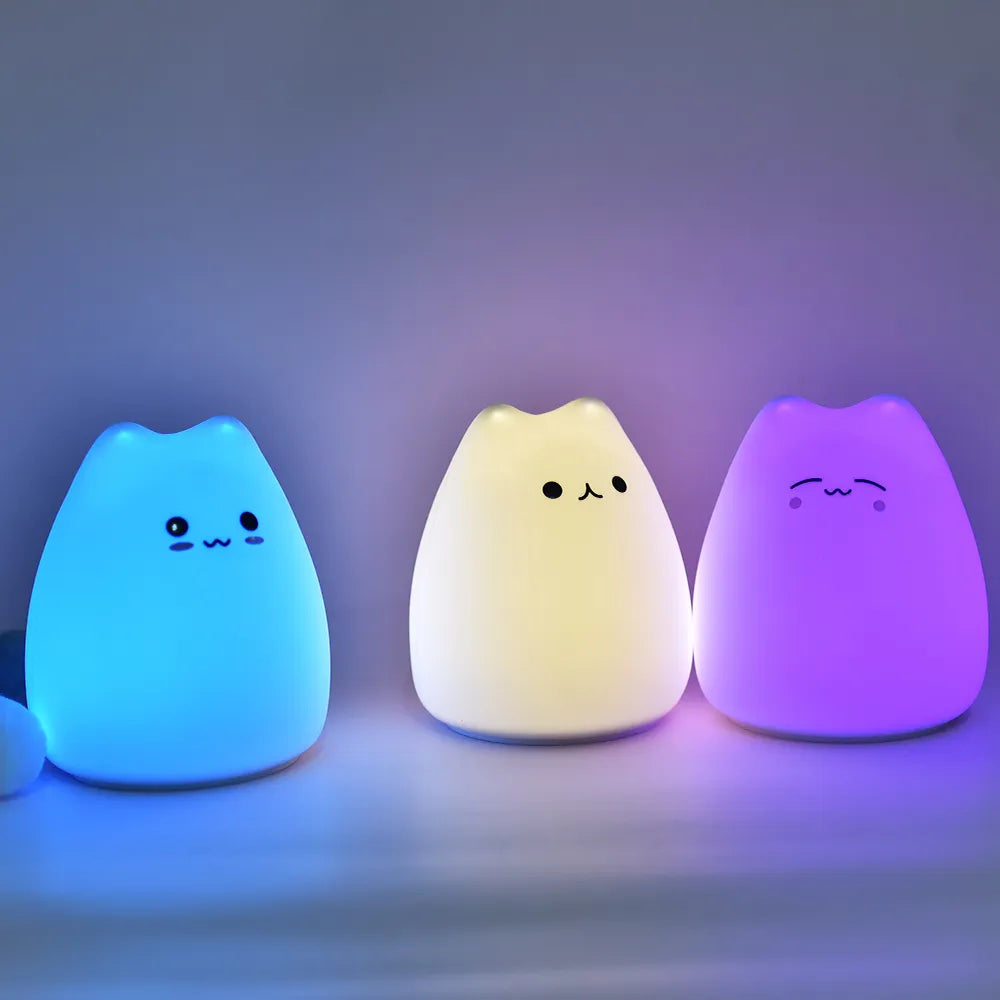 Cartoon Cat LED Night Light