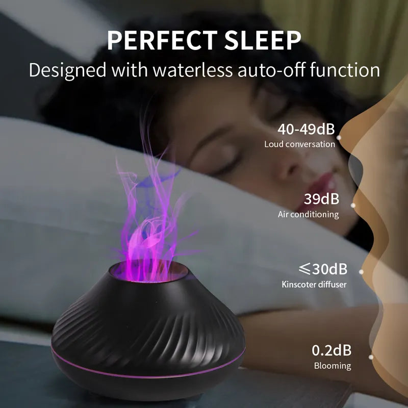 Volcanic Aroma Diffuser Lamp 130ml USB Portable