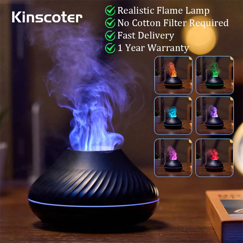 Volcanic Aroma Diffuser Lamp 130ml USB Portable