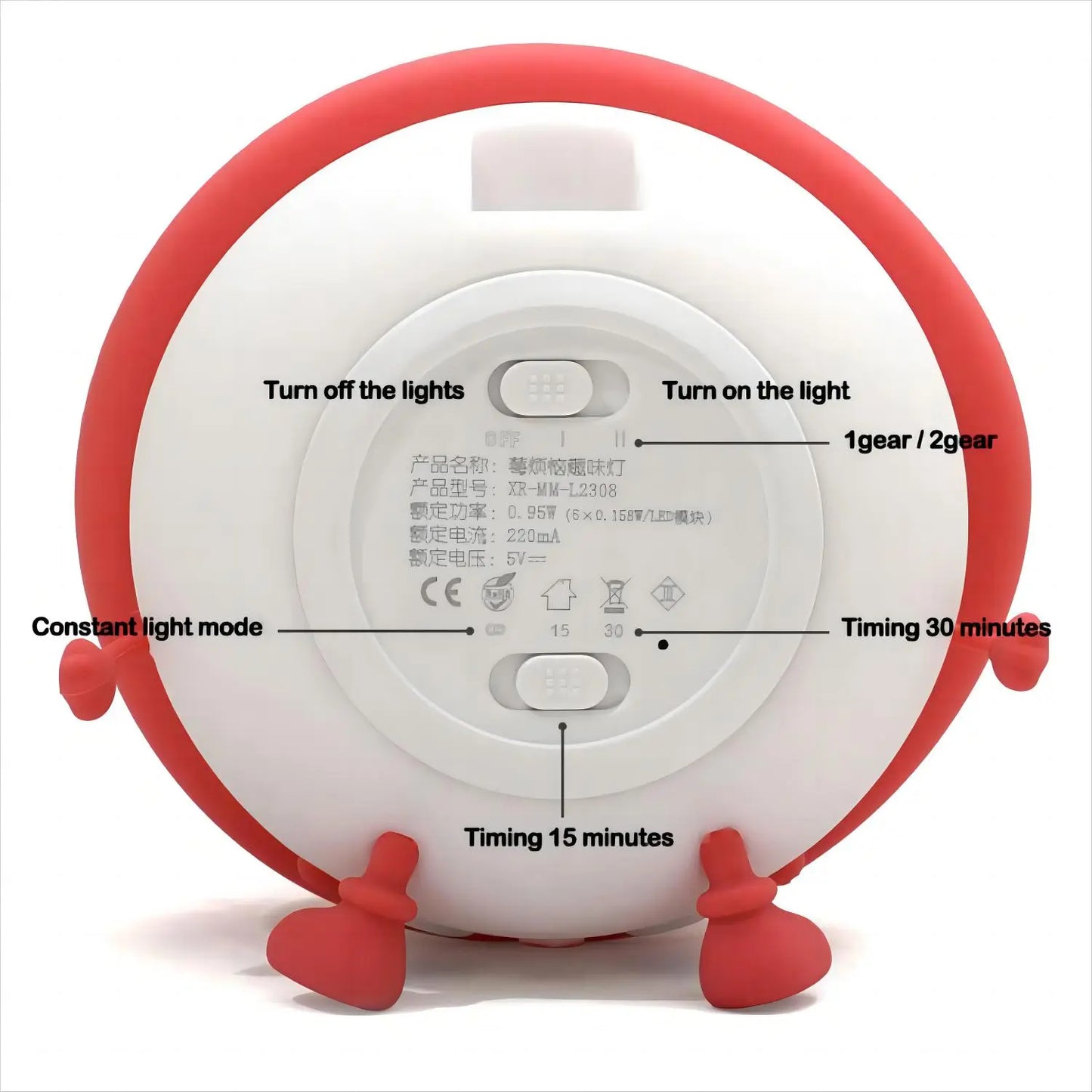 Strawberry Silicone LED Night Light
