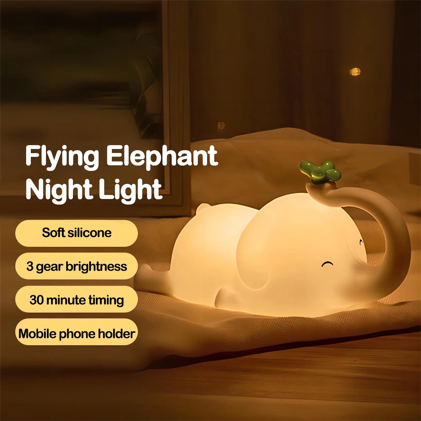 Elephant Silicone Night Light