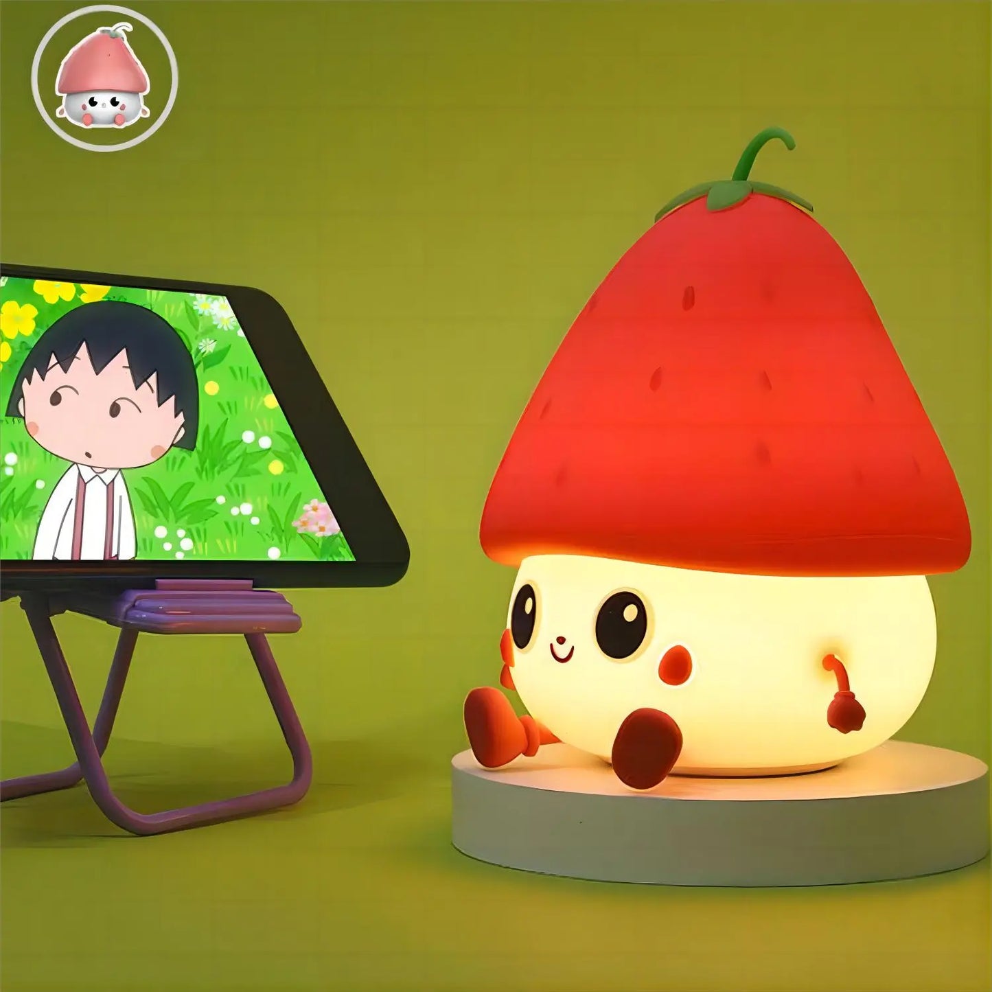 Strawberry Silicone LED Night Light