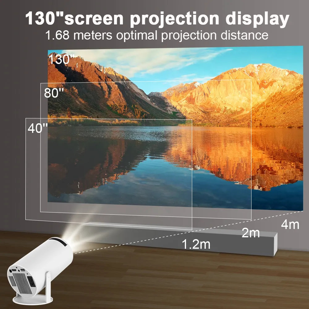 Transpeed Android 11 4K Projector with WiFi6 and BT5.0
