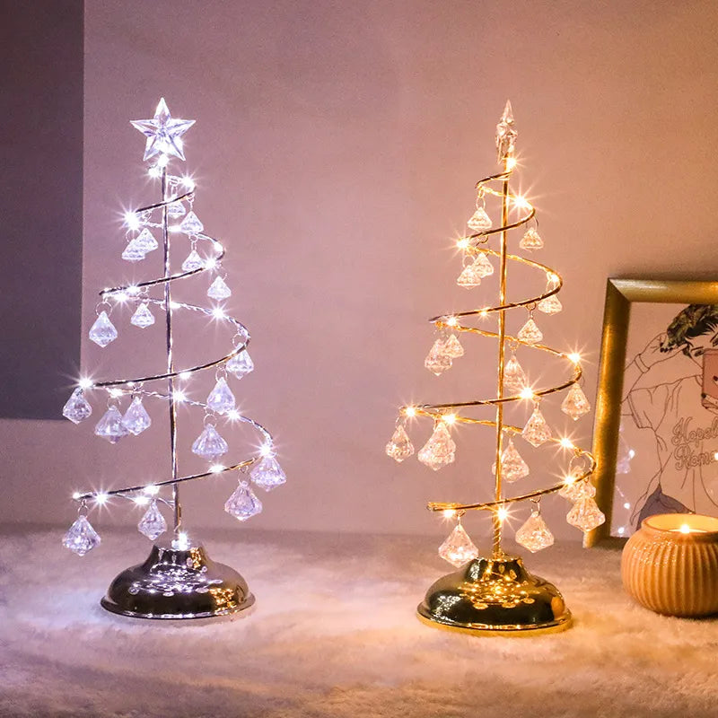 Modern Christmas Crystal Desk Lighting