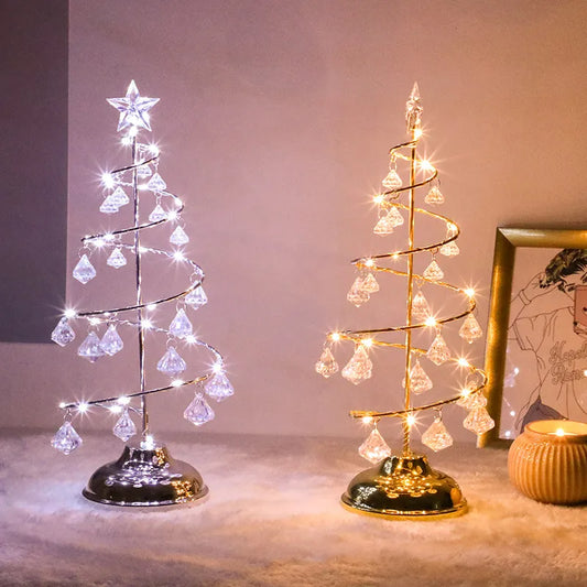Modern Christmas Crystal Desk Lighting