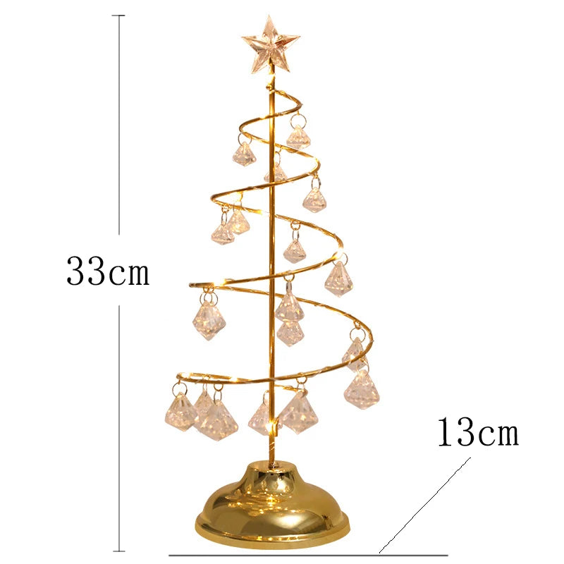 Modern Christmas Crystal Desk Lighting