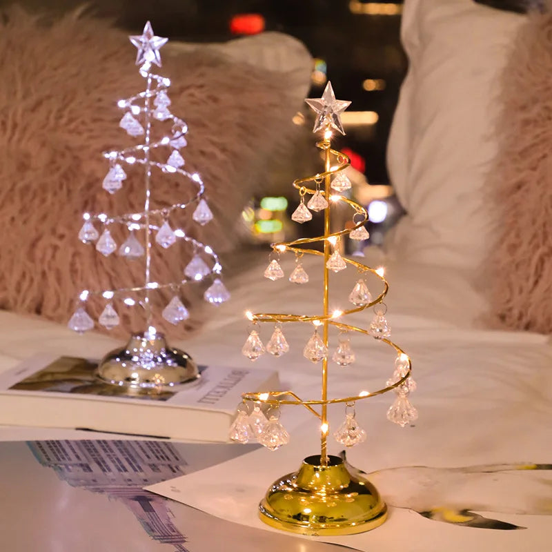 Modern Christmas Crystal Desk Lighting