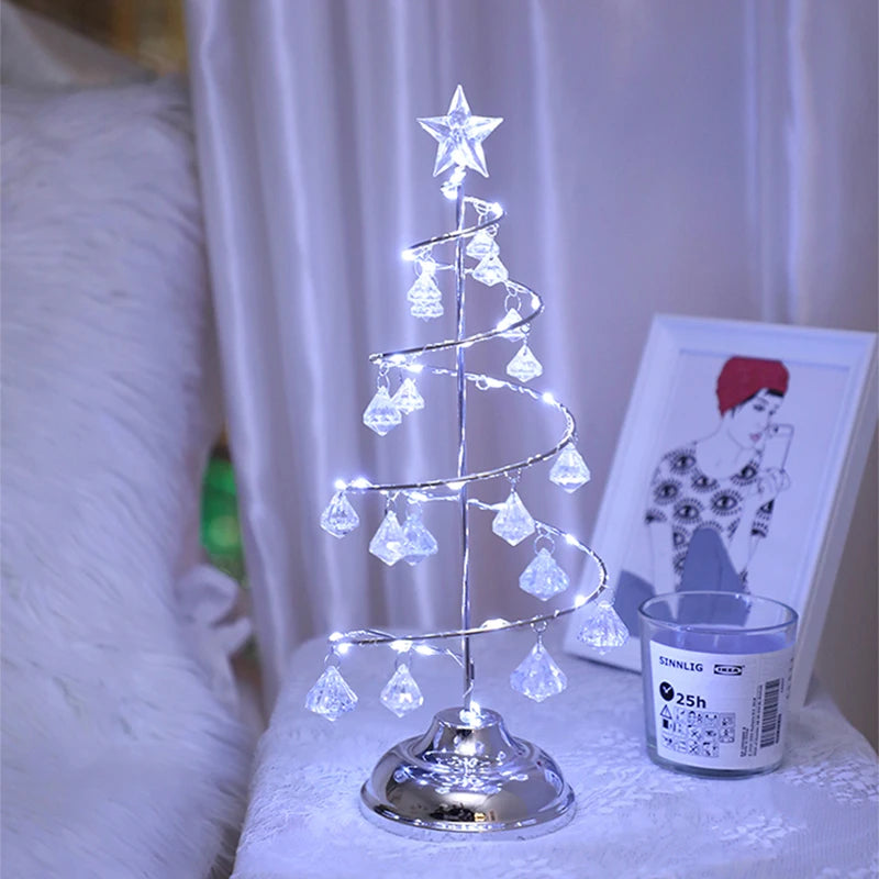 Modern Christmas Crystal Desk Lighting