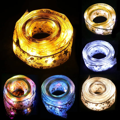 Christmas Ribbon Fairy Light