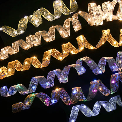 Christmas Ribbon Fairy Light