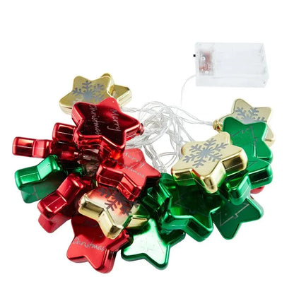 Santa Claus Star Cloud Rainbow Rocket String Lights