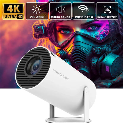 Transpeed Android 11 4K Projector with WiFi6 and BT5.0