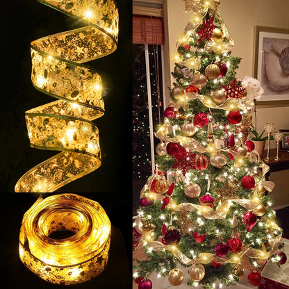 Christmas Ribbon Fairy Light
