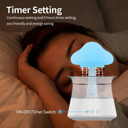 Rain Cloud humidifier with 7 color led