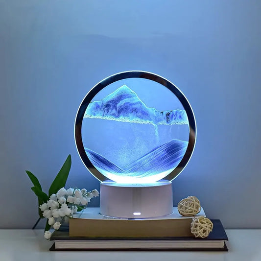 3D Sand Painting Table Lamp