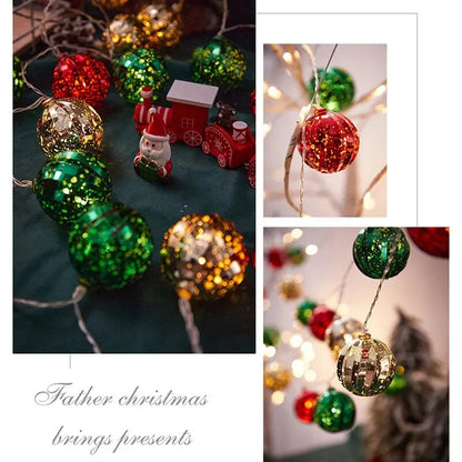 Santa Claus Star Cloud Rainbow Rocket String Lights