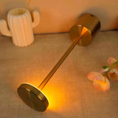 Simple LED Rechargeable Touch Metal Table Lamp